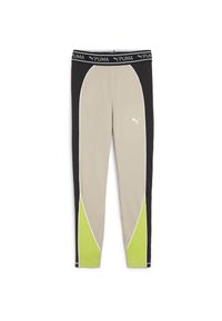 Puma Legginsy Fit Train Strong 7/8 52502790. Kolor: beżowy, wielokolorowy