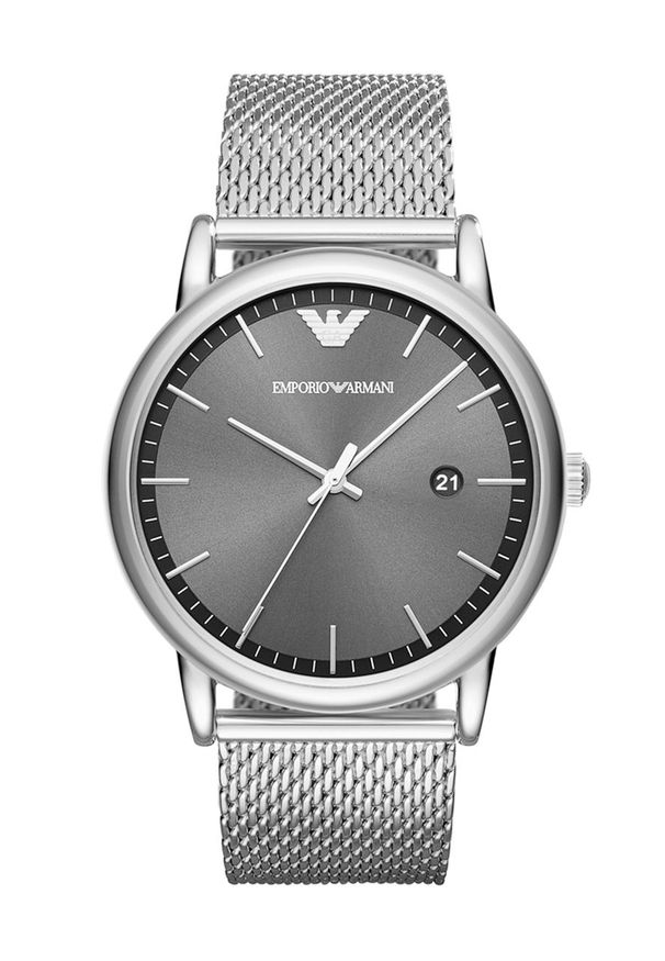 Emporio Armani - Zegarek AR11069. Kolor: srebrny. Materiał: materiał