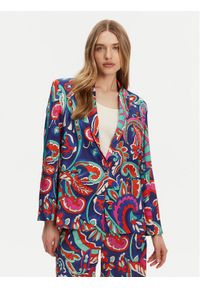 LOLA CASADEMUNT Marynarka MS2502017 Kolorowy Regular Fit. Materiał: wiskoza. Wzór: kolorowy #1
