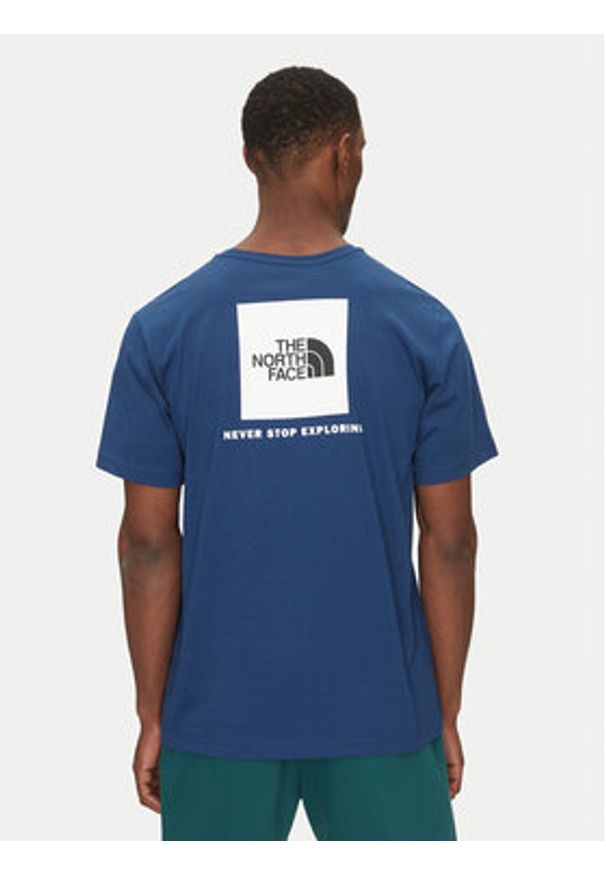 The North Face T-Shirt Redbox NF0A87NP Niebieski Regular Fit. Kolor: niebieski. Materiał: bawełna