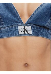 Calvin Klein Jeans Top J20J222475 Niebieski Slim Fit. Kolor: niebieski. Materiał: bawełna