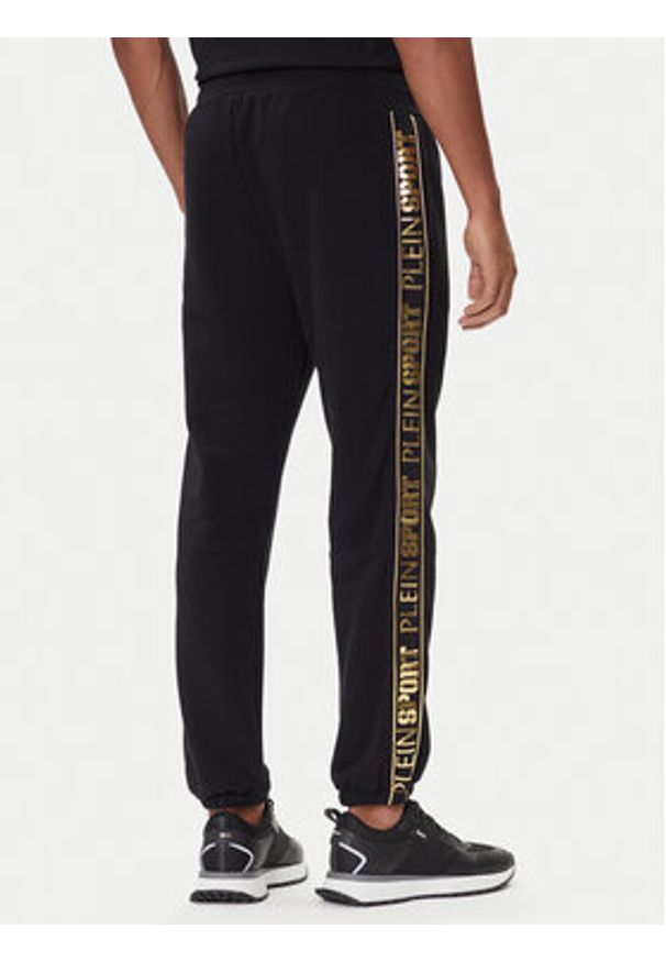 Plein Sport Spodnie dresowe PAEC MJT2602 STE003N Czarny Regular Fit. Kolor: czarny. Materiał: bawełna