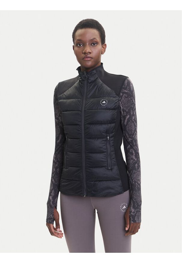 Adidas by Stella McCartney - adidas by Stella McCartney Bezrękawnik True Nature Golf JW2028 Czarny Slim Fit. Typ kołnierza: golf. Kolor: czarny. Materiał: syntetyk. Długość rękawa: bez rękawów. Sport: golf