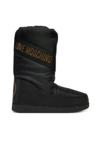 Love Moschino - LOVE MOSCHINO Śniegowce JA24032G1NISY000 Czarny. Kolor: czarny. Materiał: materiał