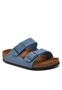 Birkenstock Klapki Arizona Kids 1026424 Niebieski. Kolor: niebieski. Materiał: skóra #3