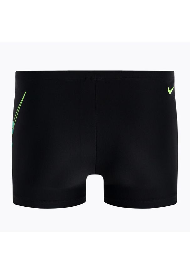 Bokserki kąpielowe męskie Nike Reflect Logo Square Leg. Kolor: czarny