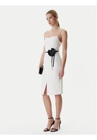 Guess Sukienka koktajlowa W6RK0G KC9O0 Écru Regular Fit. Materiał: syntetyk. Styl: wizytowy #5