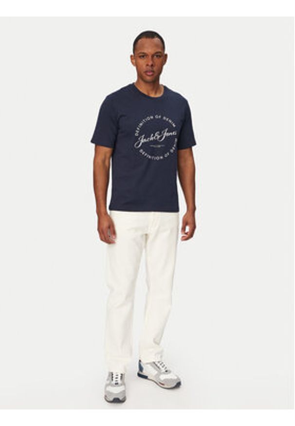 Jack & Jones T-Shirt Grayson 12288377 Niebieski Regular Fit. Kolor: niebieski. Materiał: bawełna