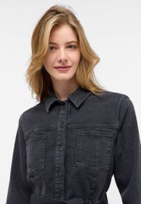 Damska Sukienka Mini Mustang Style Elmira Dress Denim Black 1015588 4000 802. Materiał: denim. Długość: mini #4
