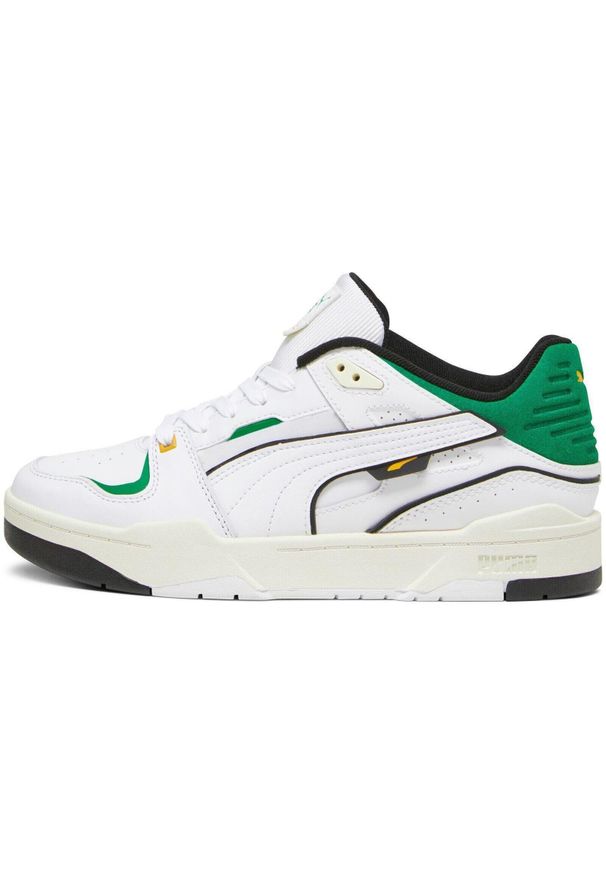 Buty do chodzenia męskie Puma Slipstream Bball. Zapięcie: sznurówki. Kolor: biały. Materiał: skóra. Szerokość cholewki: normalna. Sport: turystyka piesza