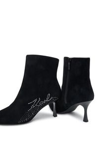 Karl Lagerfeld - KARL LAGERFELD Botki Sienna KL32743A Czarny. Kolor: czarny. Materiał: zamsz, skóra #4