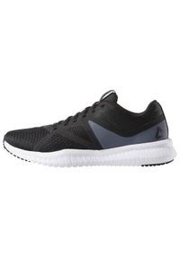 Buty treningowe damskie Reebok Flexagon Fit. Zapięcie: sznurówki. Kolor: szary. Materiał: guma, syntetyk, tkanina, materiał. Szerokość cholewki: normalna. Sport: fitness