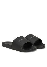 TOMMY HILFIGER - Tommy Hilfiger Klapki Hilifger Nyc Pool Slide FM0FM05432 Czarny. Kolor: czarny. Materiał: skóra #5