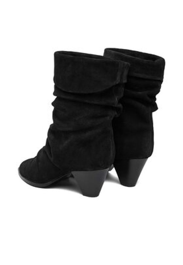 Badura Botki EO-APRIL-25FW218 Czarny. Kolor: czarny. Materiał: zamsz, skóra