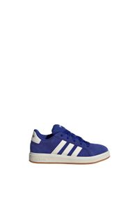 Adidas - Buty Grand Court 00s Kids. Kolor: biały, wielokolorowy, niebieski, brązowy. Materiał: materiał