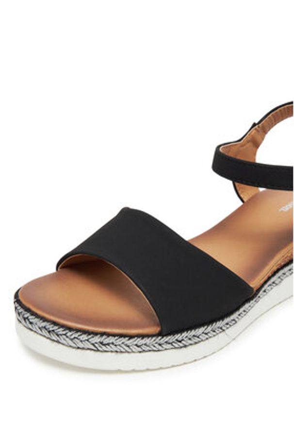 Clara Barson Espadryle WS2189-15 Czarny. Kolor: czarny. Materiał: materiał, syntetyk