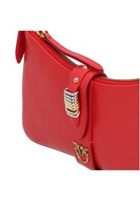 Pinko - PINKO Torebka Arthemis Shoulder Mini AI 24-25 PLTT 103512 A29V Czerwony. Kolor: czerwony. Materiał: skórzane