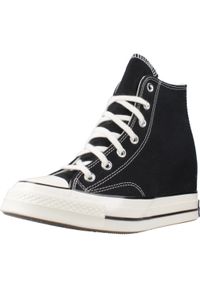 Converse - Buty CONVERSE CHUCK 70 WEDGE Czarny. Kolor: czarny. Materiał: tkanina