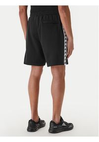Kappa Szorty sportowe Banda Oviedo 351S77W Czarny Comfort Fit. Kolor: czarny. Materiał: bawełna. Styl: sportowy #4