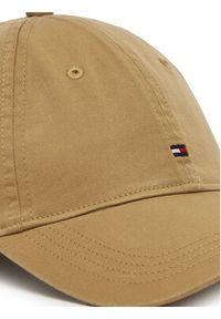 TOMMY HILFIGER - Tommy Hilfiger Czapka z daszkiem Essential Flag Soft Cap AW0AW17632 Beżowy. Kolor: beżowy. Materiał: bawełna, materiał #3