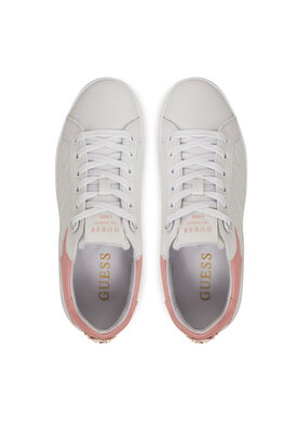 Guess Sneakersy FLJRON FAL12 Biały. Kolor: biały. Materiał: skóra