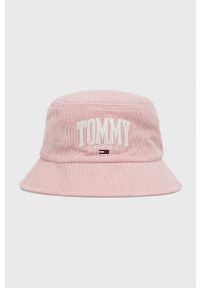 Tommy Jeans Kapelusz kolor różowy. Kolor: różowy