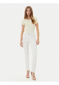 Guess T-Shirt W5GI17 J1314 Żółty Slim Fit. Kolor: żółty. Materiał: bawełna