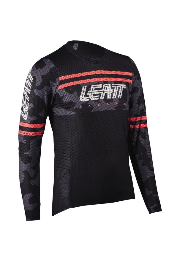 LEATT - Longsleeve rowerowy damski Leatt MTB Gravity 4.0 W. Kolor: czarny. Długość rękawa: długi rękaw