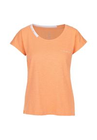 Damski bawełniany t-shirt Kilpi ROISIN-W. Kolor: pomarańczowy, wielokolorowy, różowy. Materiał: bawełna