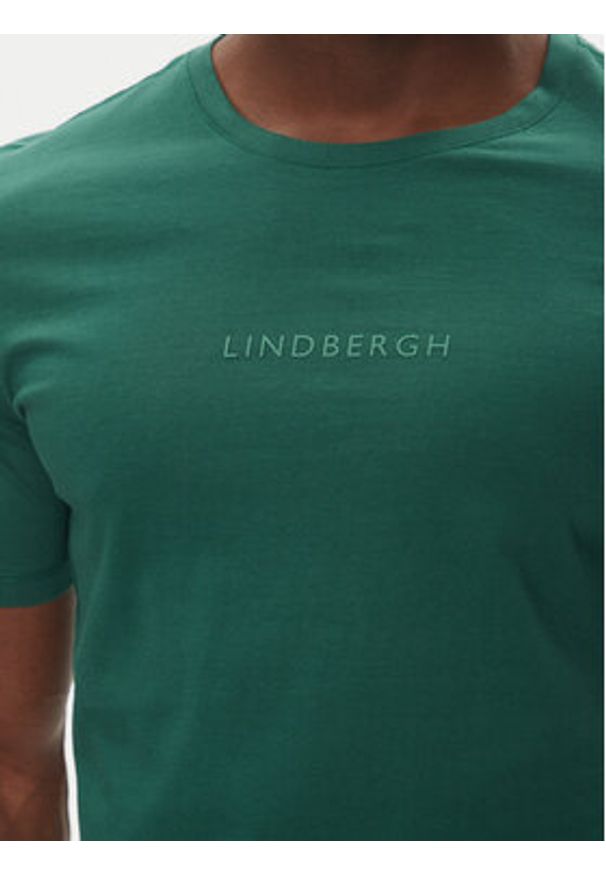 Lindbergh T-Shirt 30-400200B Zielony Relaxed Fit. Kolor: zielony. Materiał: bawełna