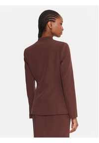 Rinascimento Marynarka CFC0126208003 Brązowy Slim Fit. Kolor: brązowy. Materiał: syntetyk