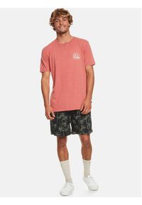 Quiksilver T-Shirt Cleancircle Tees EQYZT07491 Czerwony Regular Fit. Kolor: czerwony. Materiał: bawełna