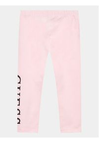 Guess Legginsy K3YB01 K82K0 Różowy Slim Fit. Kolor: różowy. Materiał: bawełna #2