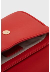TwinSet - Twinset torebka kolor czerwony. Kolor: czerwony. Rodzaj torebki: na ramię #4