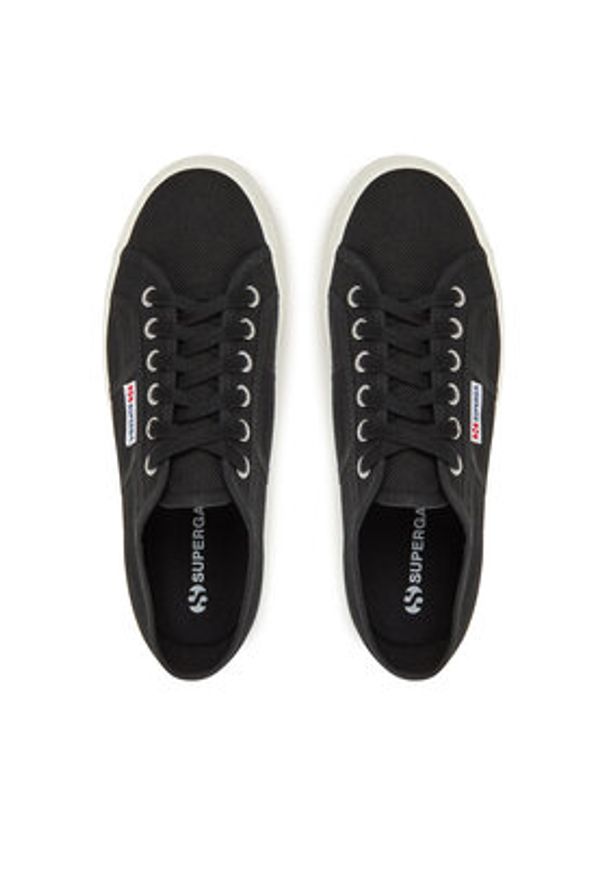 Superga Tenisówki 2790 Platform S9111LW Czarny. Kolor: czarny. Materiał: materiał. Obcas: na platformie