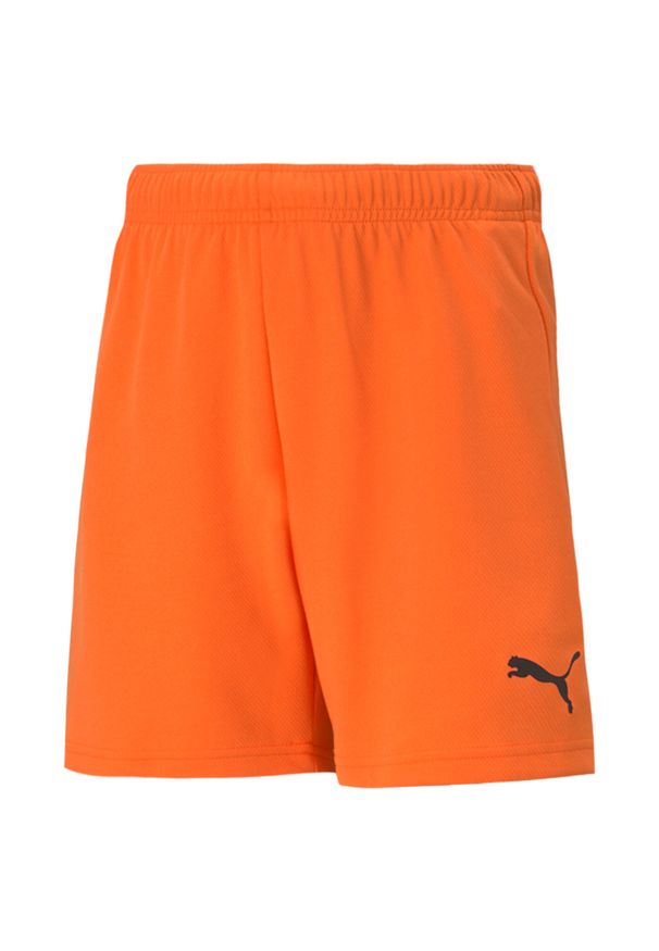 Szorty dla dzieci Puma Team Rise. Kolor: wielokolorowy, czarny, pomarańczowy. Styl: sportowy, młodzieżowy