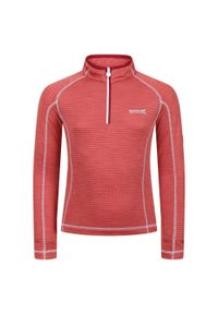 Regatta - Dziecięca Bluza Z Suwakiem Szybkoschnąca Berley. Kolor: czerwony, różowy, wielokolorowy, pomarańczowy. Długość rękawa: długi rękaw #1