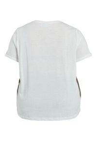 Evoked Vila - Vila T-Shirt Printa 14082302 Biały Regular Fit. Kolor: biały. Materiał: bawełna