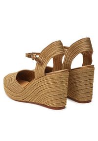 Castañer Espadryle Carolyn/142 023115 Złoty. Kolor: złoty. Materiał: materiał #5