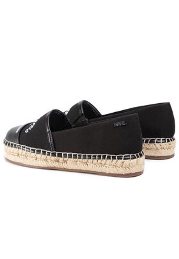 Karl Lagerfeld - KARL LAGERFELD Espadryle KL80108 Czarny. Kolor: czarny. Materiał: materiał