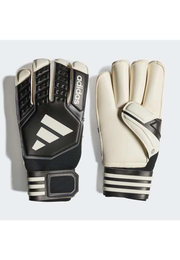 Rękawice bramkarskie męskie Adidas Tiro League Gloves. Kolor: wielokolorowy, szary, biały, czarny. Materiał: materiał. Sport: piłka nożna