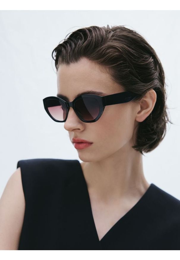 Reserved - Okulary przeciwsłoneczne - ciemnobrązowy. Kolor: brązowy