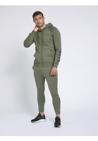Bluza z kapturem Hummel hmlISAM. Typ kołnierza: kaptur. Kolor: zielony. Sport: fitness, piłka ręczna