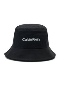 Calvin Klein Kapelusz Double Line Embro Bucket K50K508736 Czarny. Kolor: czarny. Materiał: materiał #3
