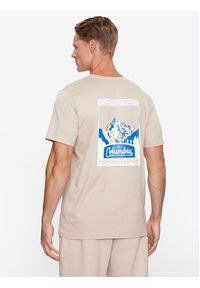 columbia - Columbia T-Shirt CSC™ Seasonal Logo Tee Brązowy Regular Fit. Kolor: brązowy. Materiał: bawełna