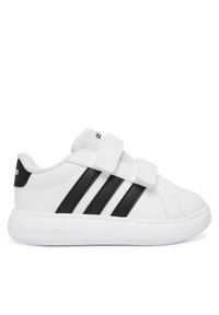 Adidas - adidas Sneakersy Grand Court 3.0 Bubble Shoes Infants JS4906 Biały. Kolor: biały. Materiał: skóra #1