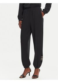 Liu Jo Sport Spodnie dresowe TA5229 J4869 Czarny Relaxed Fit. Kolor: czarny. Materiał: syntetyk