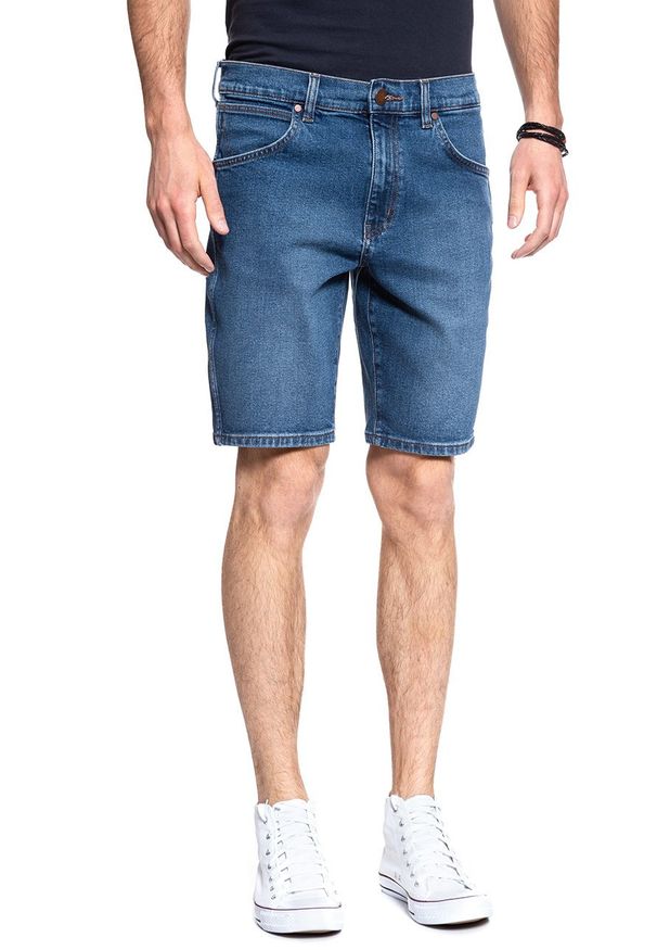 Wrangler - SPODENKI WRANGLER 5 PKT SHORT THE LOOK W14CKP117 112126601. Materiał: jeans