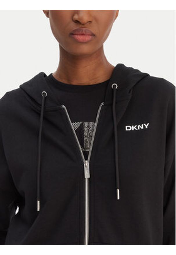 DKNY Sport Bluza DP6J9665 Czarny Regular Fit. Kolor: czarny. Materiał: syntetyk. Styl: sportowy