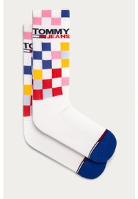 Tommy Jeans - Skarpetki. Kolor: biały. Materiał: bawełna, nylon, materiał, elastan #1